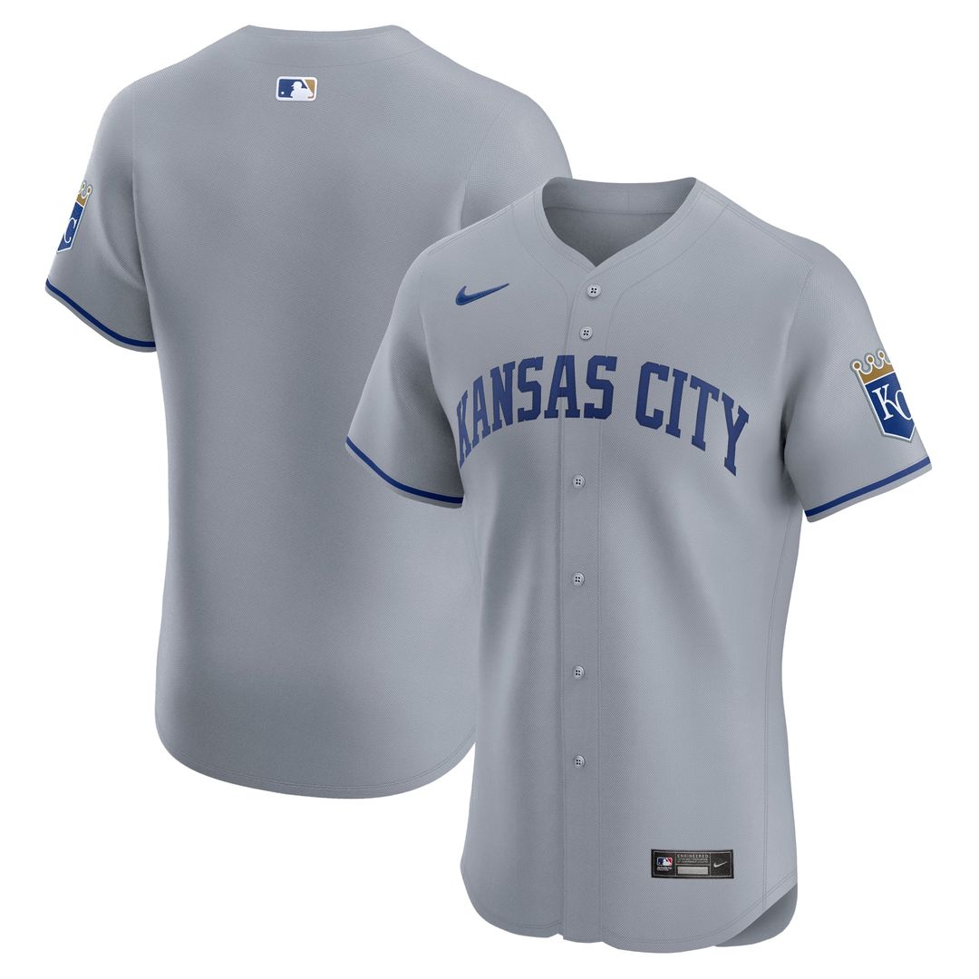 Men's Kansas City Royals White Home Elite MLB Baseball Jersey - view 7