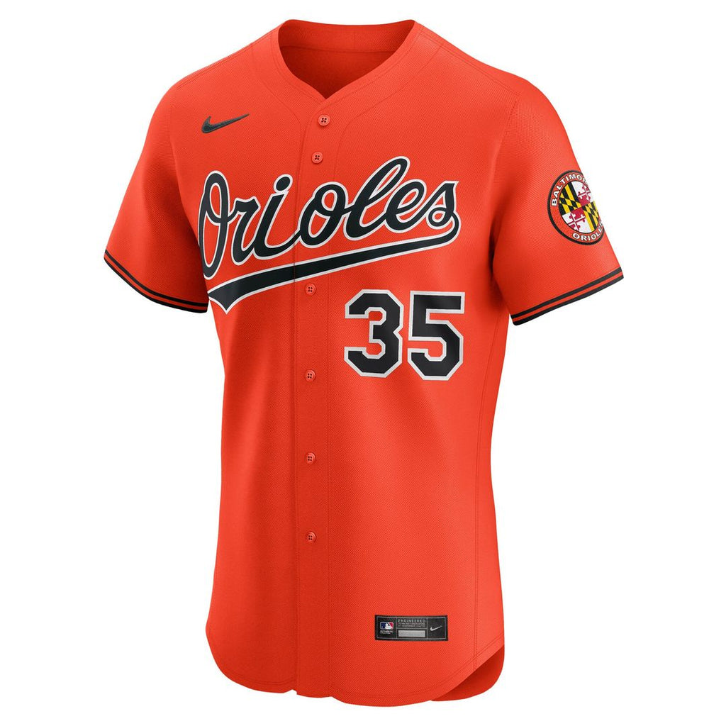 Men's Baltimore Orioles Adley Rutschman Orange Alternate 2 Elite MLB Baseball Jersey - view 5