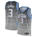 Unisex Keyonte George Utah Jazz 2025/26 City Edition Swingman NBA Basketball Jersey - Gray - view 1
