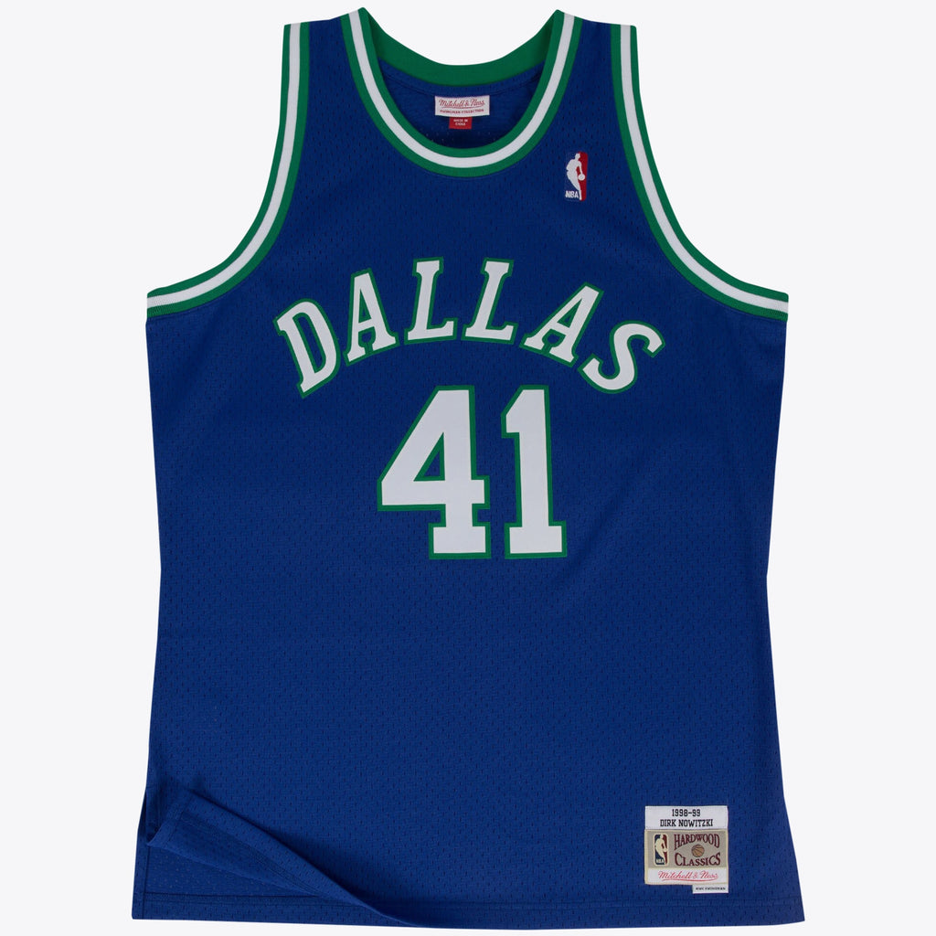 Men's Dallas Mavericks Swingman NBA Basketball Jersey Road Dirk Nowitzki 1998-99 - view 1