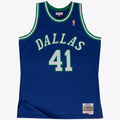 Men's Dallas Mavericks Swingman NBA Basketball Jersey Road Dirk Nowitzki 1998-99 - view 1