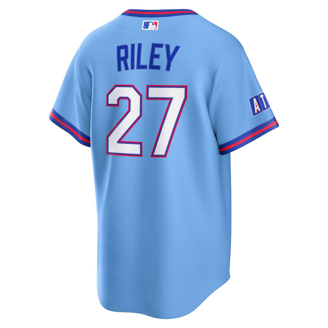 Men's Atlanta Braves Austin Riley Powder Blue 2026 City Connect Stadium MLB Baseball Jersey - view 3