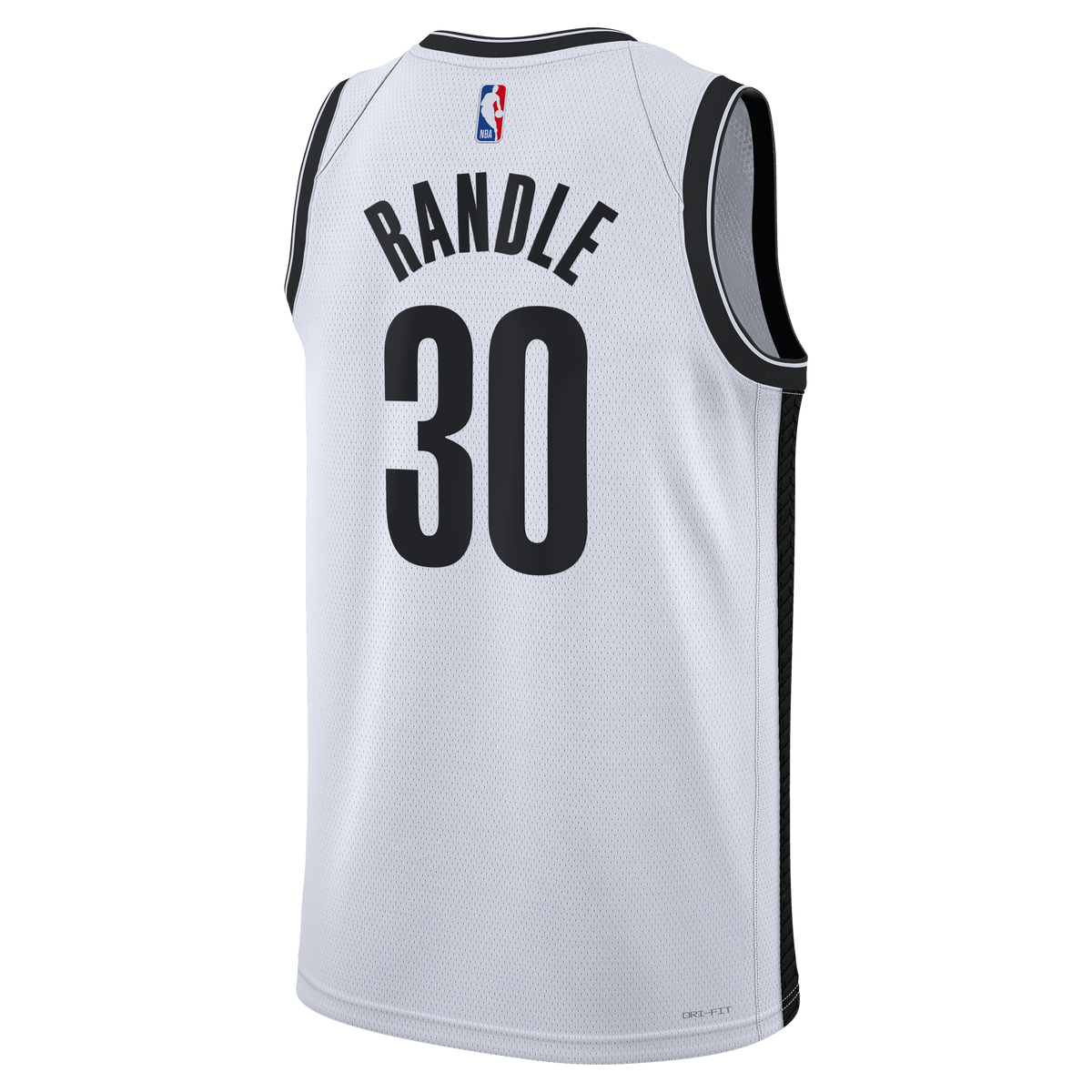 Unisex Julius Randle Brooklyn Nets Association Edition Swingman NBA Basketball Jersey - White - view 4