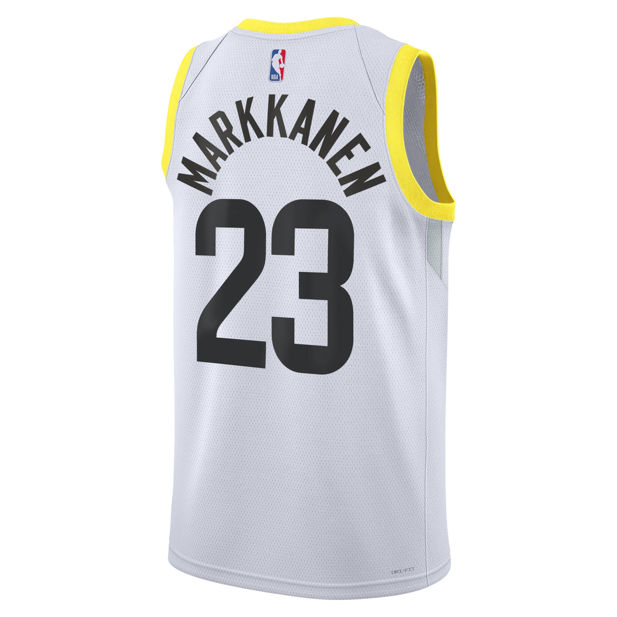Unisex Lauri Markkanen Utah Jazz Association Edition Swingman NBA Basketball Jersey - White - view 3