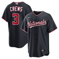 Men's Washington Nationals Dylan Crews Navy Alternate Replica MLB Baseball Jersey - view 15