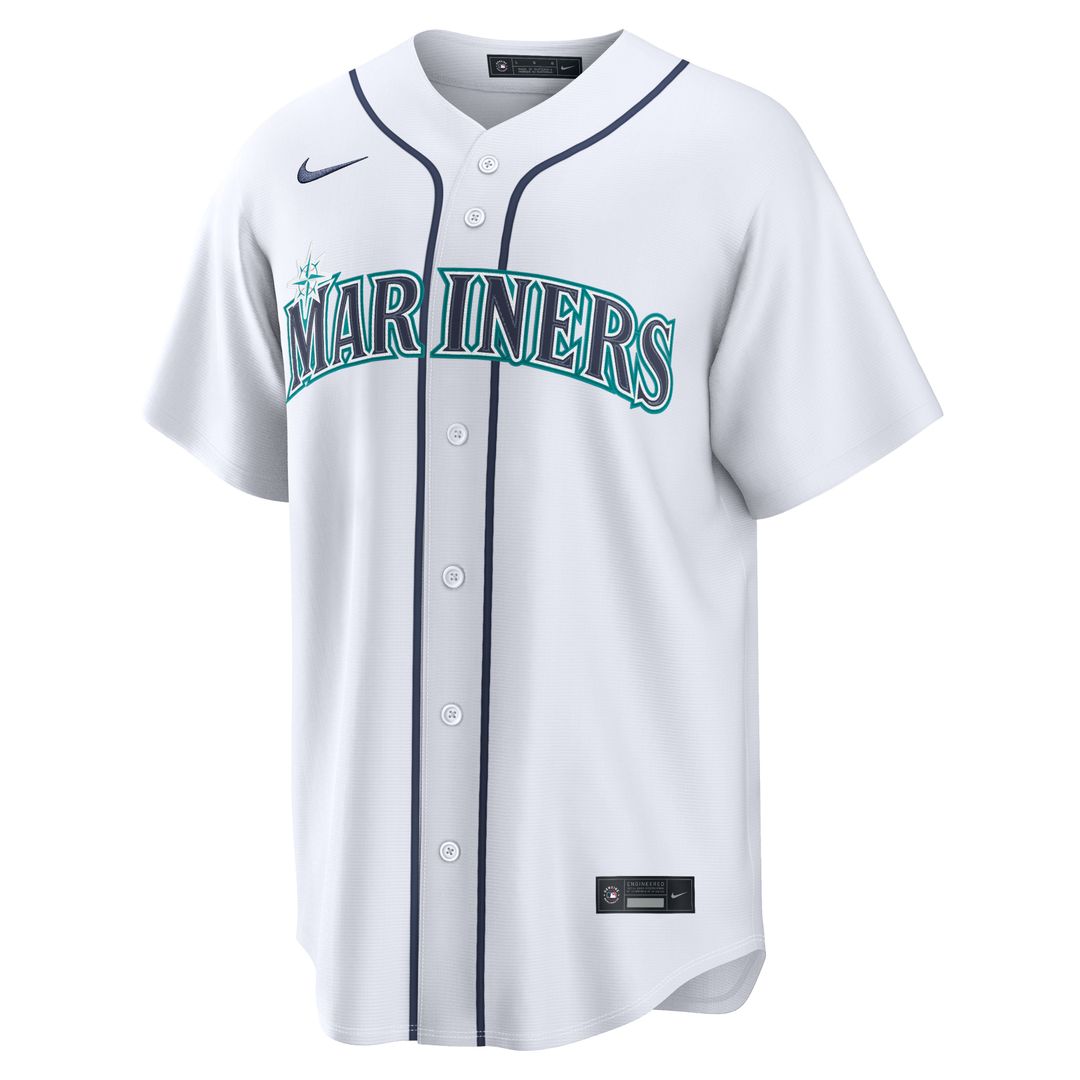 Men's Seattle Mariners Luke Raley White Home Replica MLB Baseball Jersey - view 2