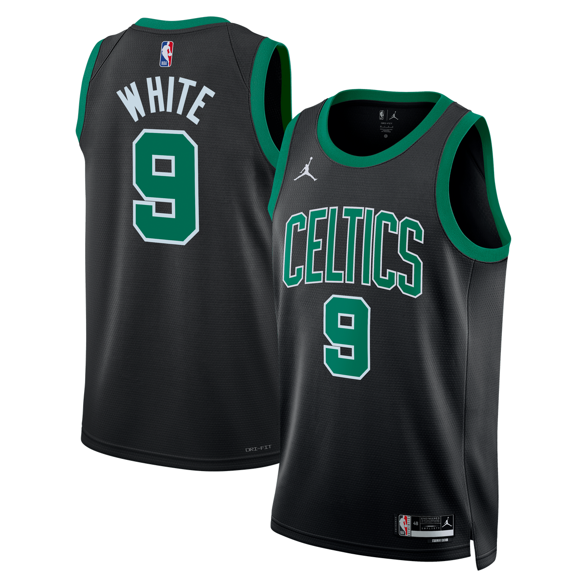 Unisex Boston Celtics Statement Edition Swingman NBA Basketball Jersey - Black - Derrick White - view 1