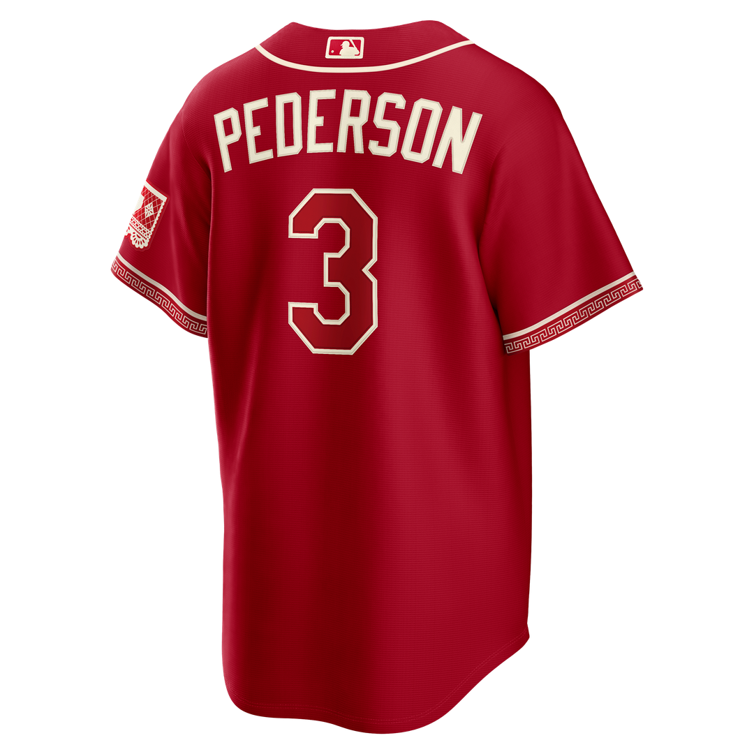 Men's Texas Rangers Joc Pederson Red 2026 City Connect Stadium MLB Baseball Jersey - view 3