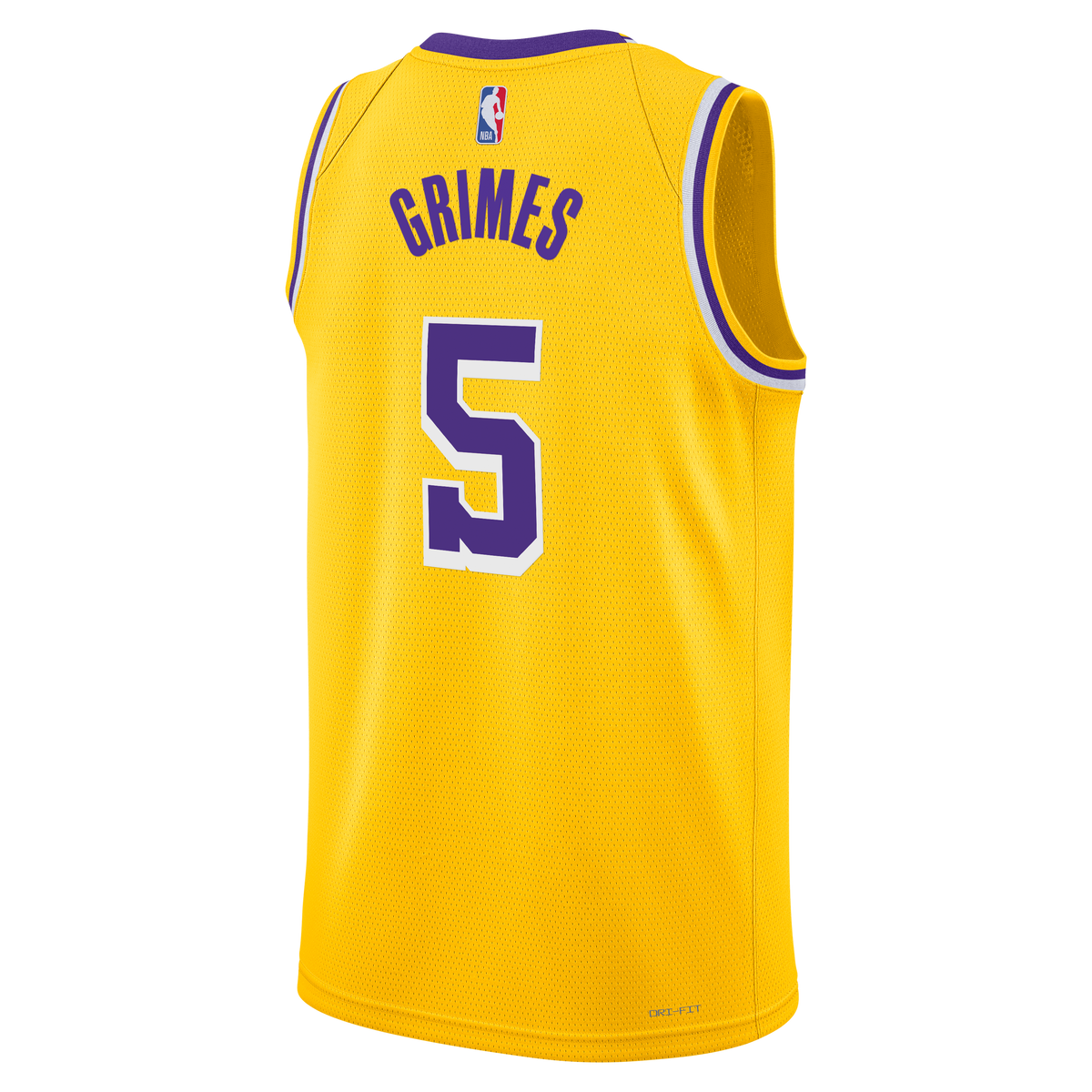 Unisex Quentin Grimes Los Angeles Lakers Icon Edition Swingman NBA Basketball Jersey - Gold - view 4