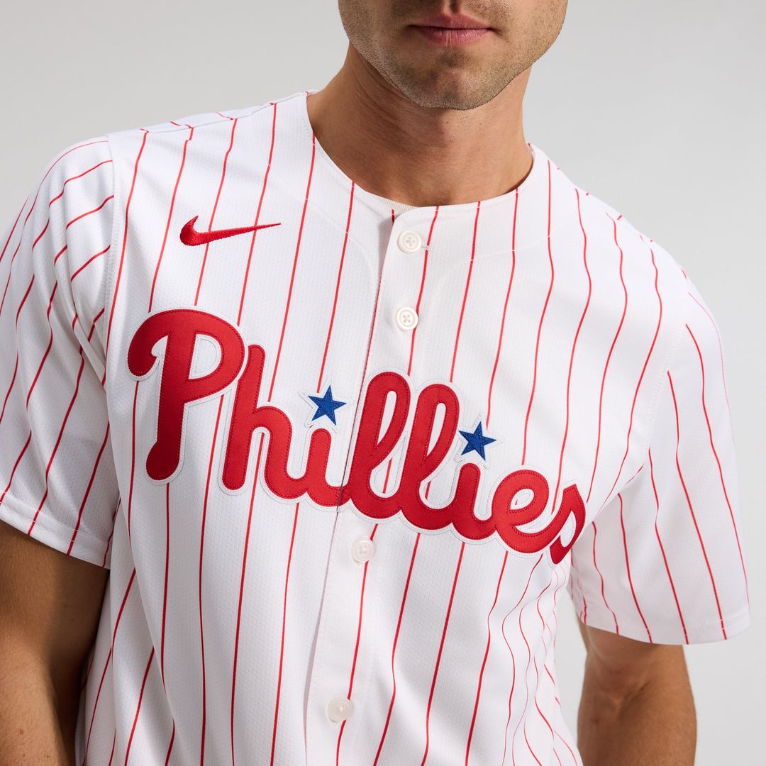 Men's Philadelphia Phillies White Home Limited MLB Baseball Jersey - view 8