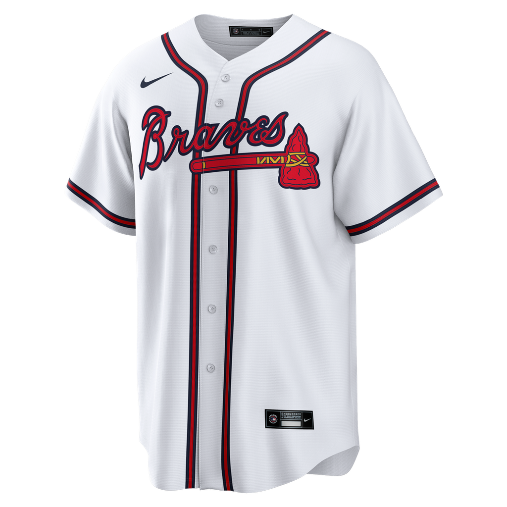 Men's Atlanta Braves Mike Yastrzemski White Replica MLB Baseball Jersey - view 2
