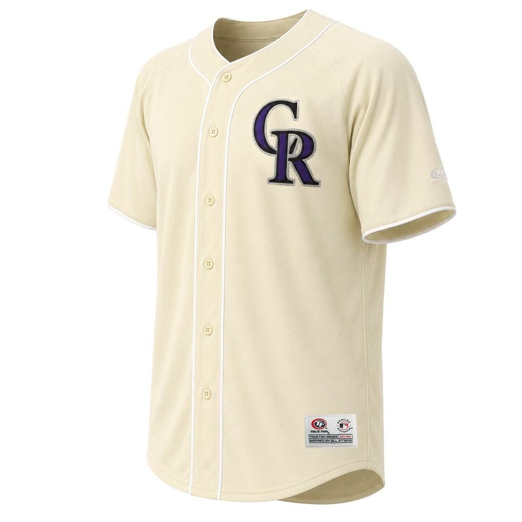 Men's Colorado Rockies Cream Fashion MLB Baseball Jersey - view 2