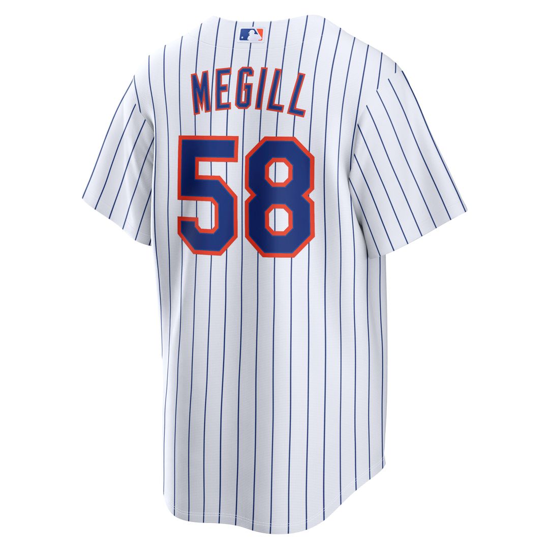 Men's New York Mets Tylor Megill White Home Replica MLB Baseball Jersey - view 3