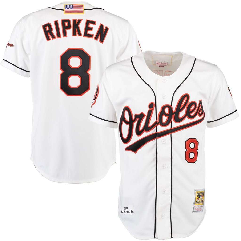 Men's Baltimore Orioles Cal Ripken White Home MLB Baseball Jersey - view 1