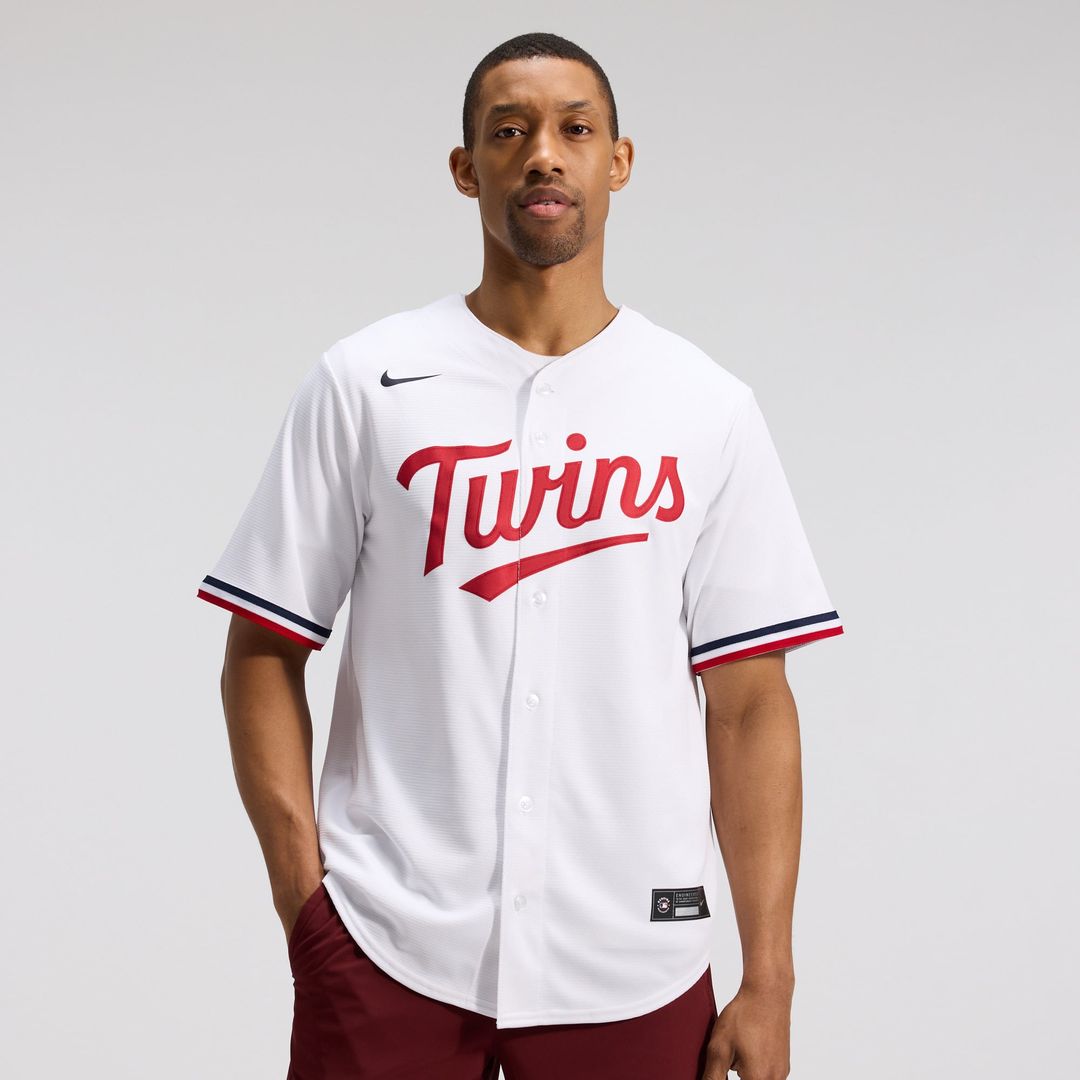 Men's Minnesota Twins Gray Road Replica MLB Baseball Jersey - view 23