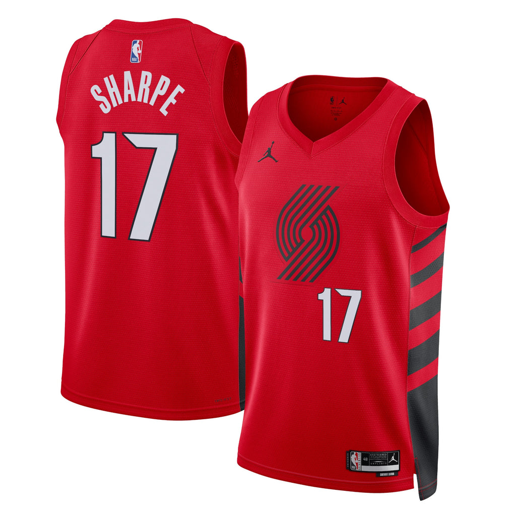 Unisex Shaedon Sharpe Portland Trail Blazers Statement Edition Swingman NBA Basketball Jersey - Red - view 1