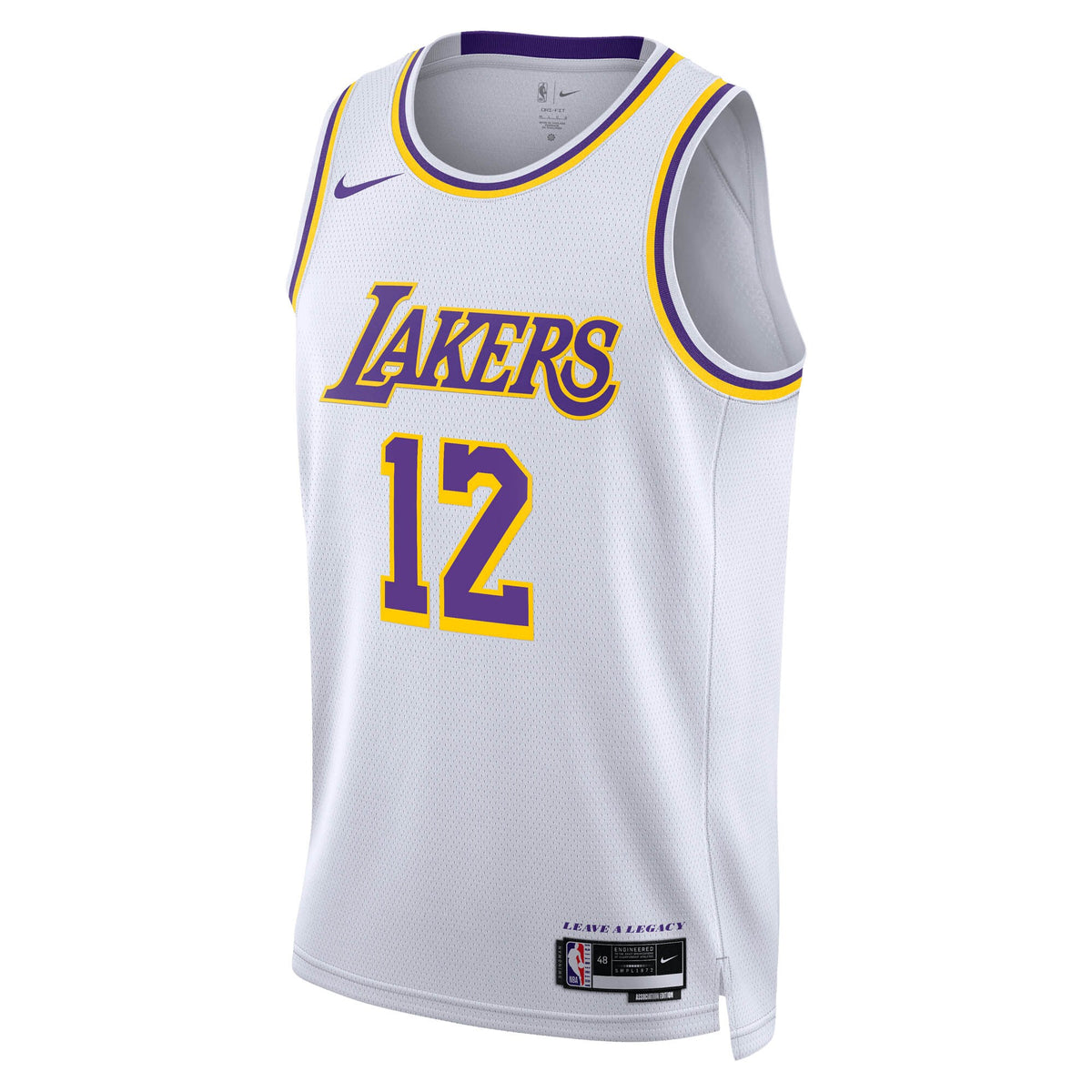 Unisex Jake LaRavia Los Angeles Lakers Association Edition Swingman NBA Basketball Jersey - White - view 3