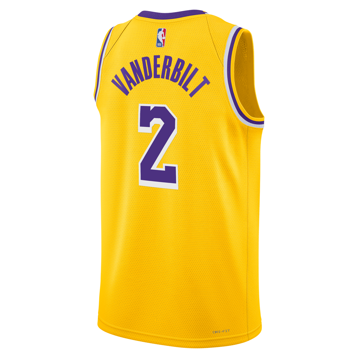 Unisex Los Angeles Lakers Icon Edition Swingman NBA Basketball Jersey - Gold - Jarred Vanderbilt - view 4