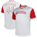 Men's Cincinnati Reds Elly De La Cruz White Big & Tall Name & Number MLB Baseball Jersey - view 1