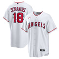 Men's Los Angeles Angels Nolan Schanuel White Home Replica MLB Baseball Jersey - view 1