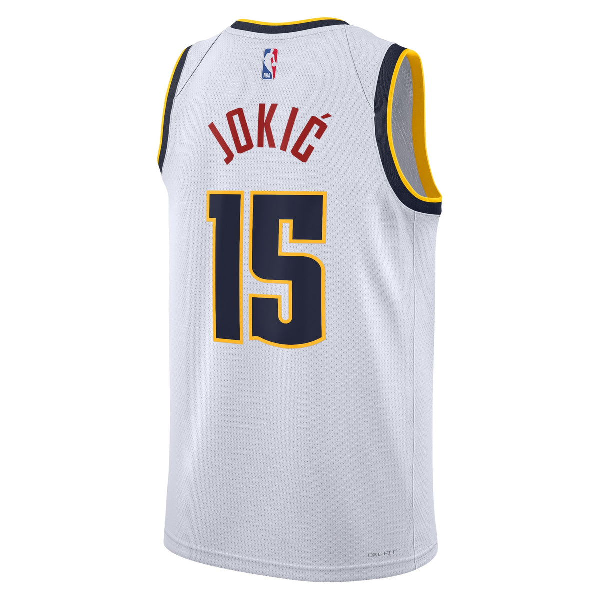 Unisex Nikola Jokić Denver Nuggets Association Edition Swingman NBA Basketball Jersey - White - view 3