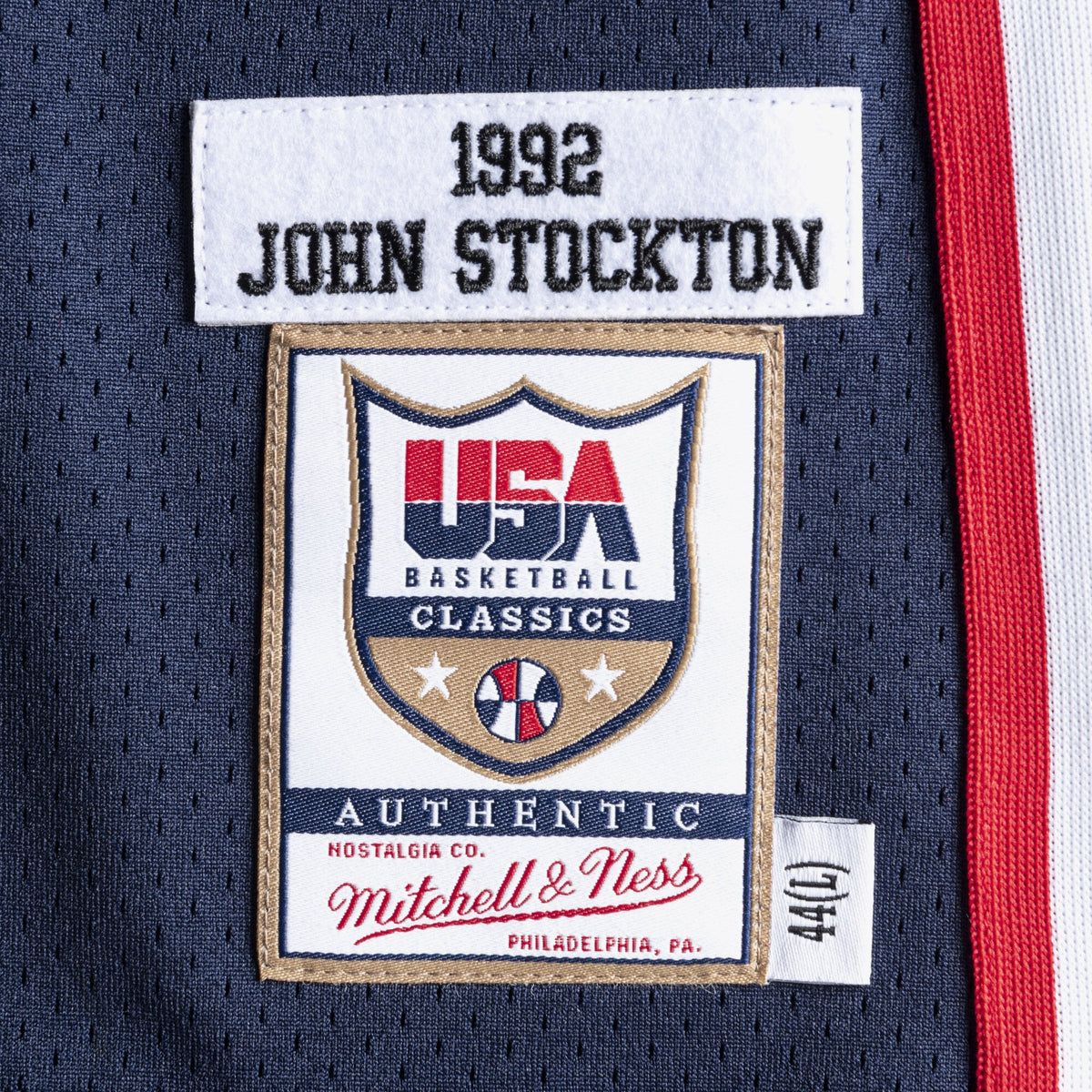 Men's USA Basketball Basketball Jersey John Stockton 1992 - view 4