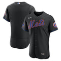 Men's New York Mets Black Alternate Sponsor Patch MLB Baseball Jersey - view 4