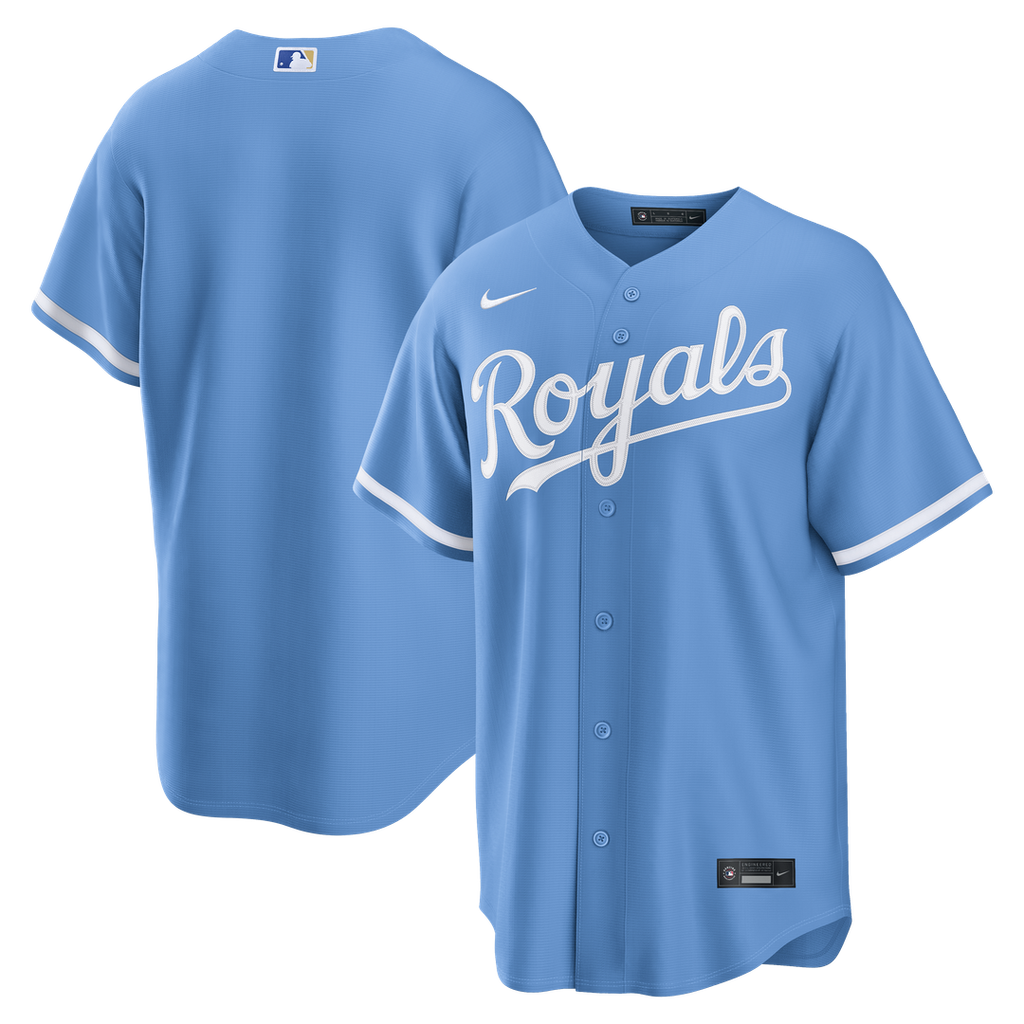 Men's Kansas City Royals Light Blue Alternate Replica MLB Baseball Jersey - view 1