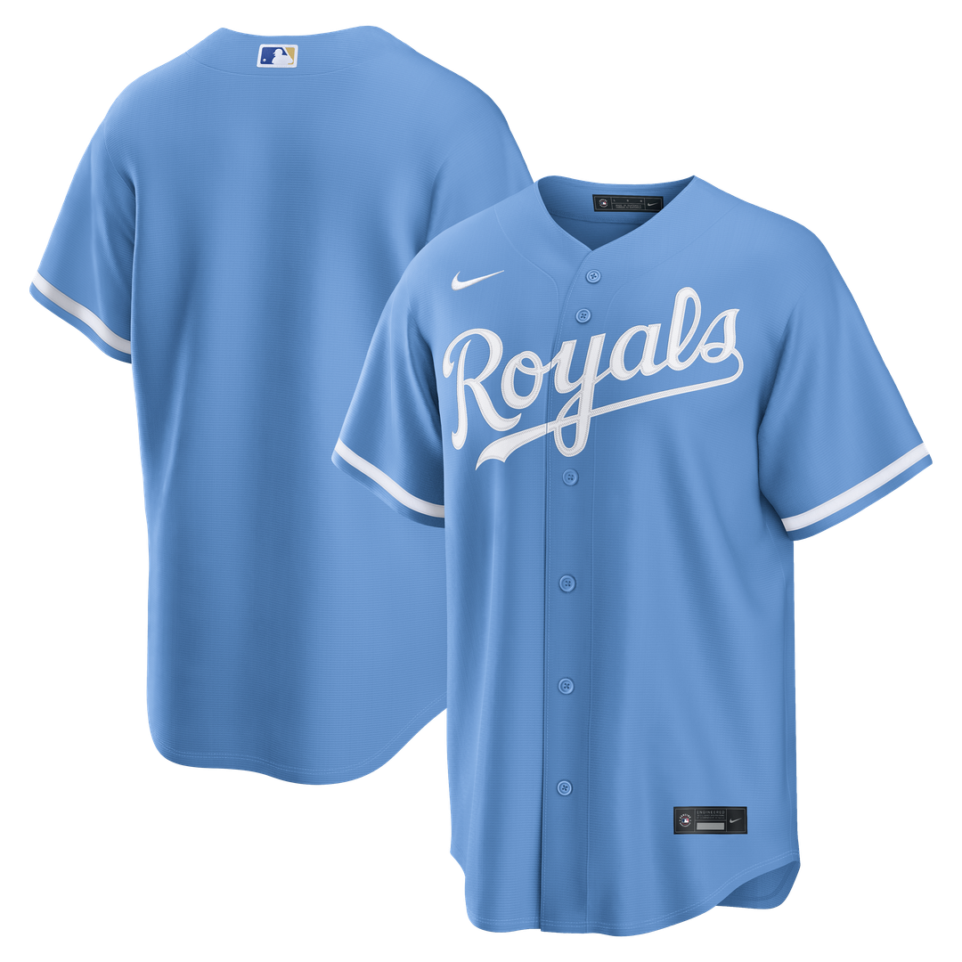 Men's Kansas City Royals Light Blue Alternate Replica MLB Baseball Jersey - view 1