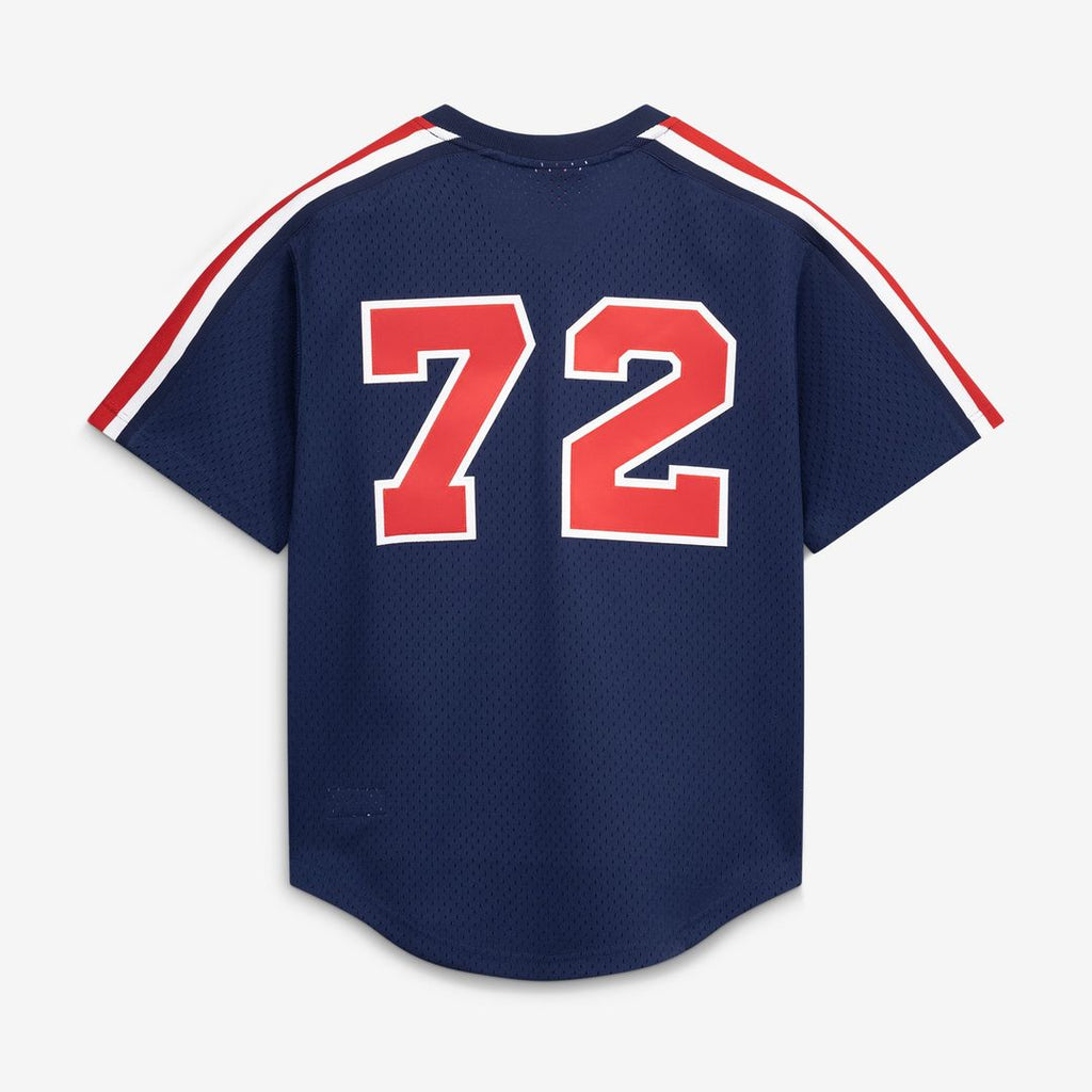 Men's Chicago White Sox Carlton Fisk Navy Batting Practice MLB Baseball Jersey - view 3