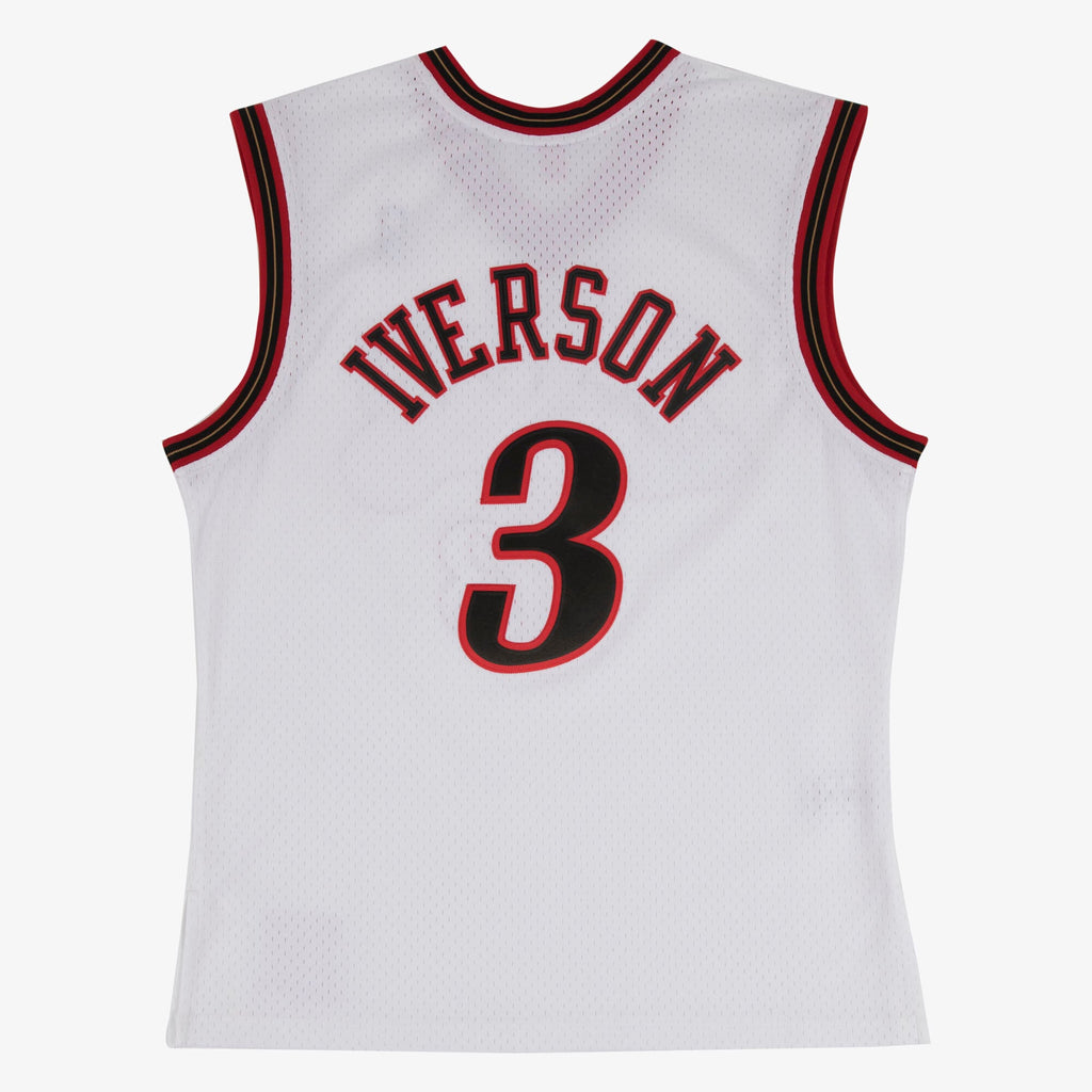 Men's Philadelphia 76ers Swingman NBA Basketball Jersey Home Allen Iverson 2000-01 - view 3