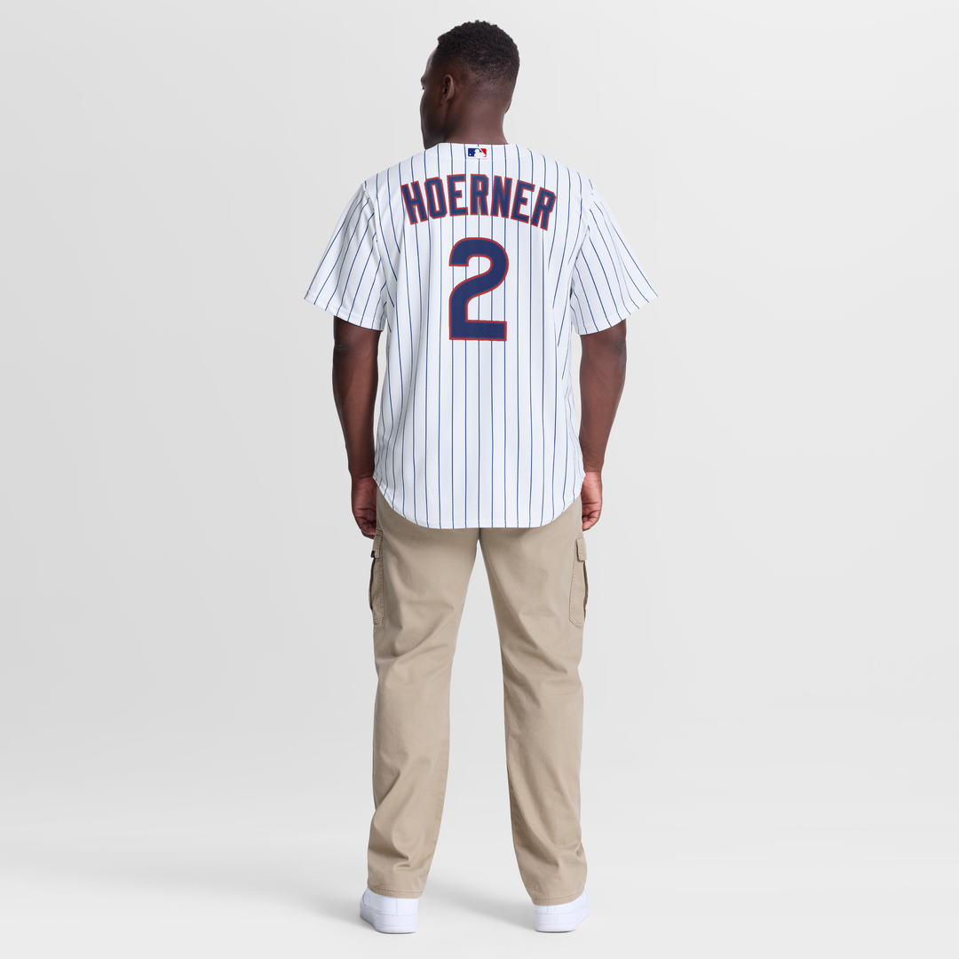 Men's Chicago Cubs Nico Hoerner White Home Replica MLB Baseball Jersey - view 5