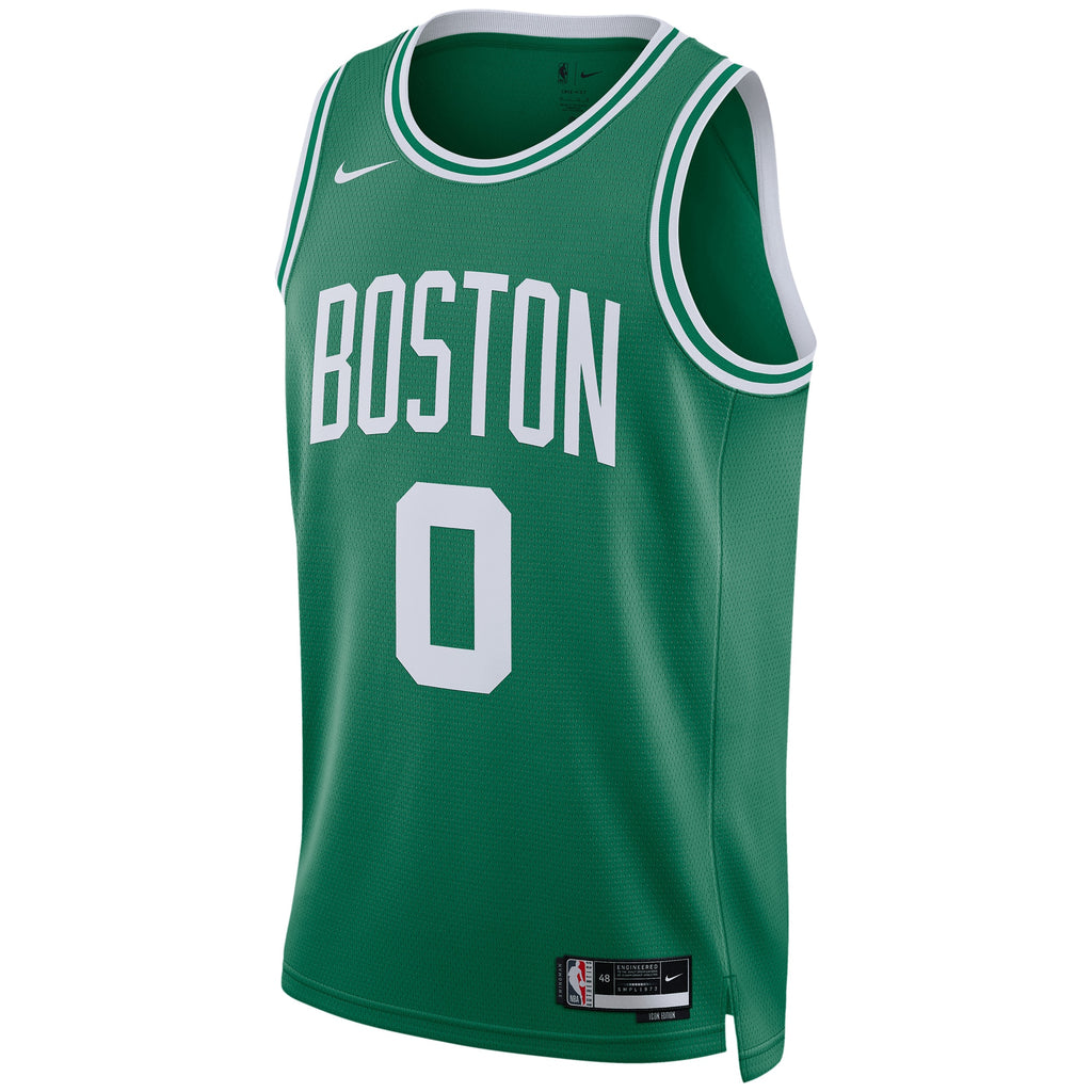 Unisex Jayson Tatum Boston Celtics Icon Edition Swingman NBA Basketball Jersey - Kelly Green - view 2