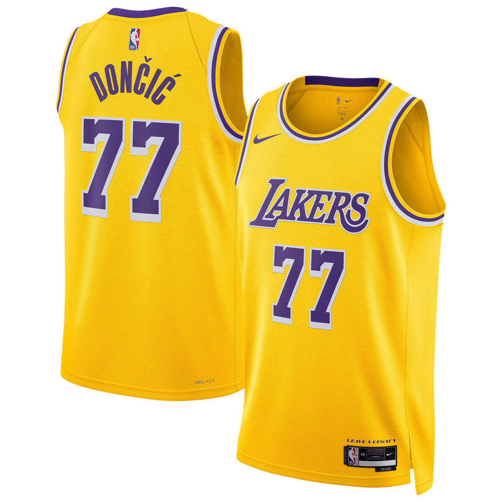 Unisex Los Angeles Lakers Icon Swingman NBA Basketball Jersey - Luka Doncic - view 2