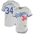 Men's Los Angeles Dodgers Fernando Valenzuela Gray Road 1981 Cooperstown Collection MLB Baseball Jersey - view 4