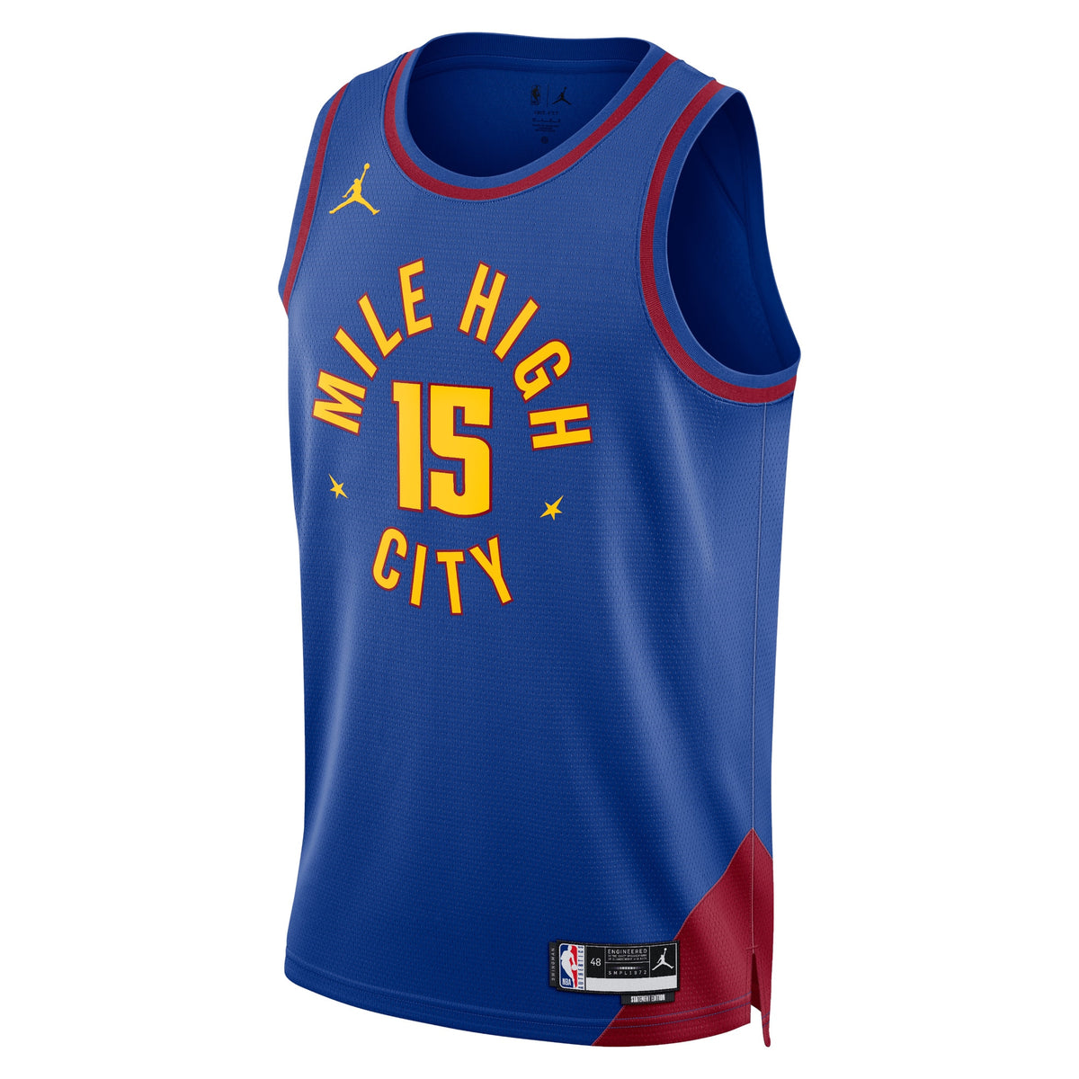 Unisex Nikola Jokic Denver Nuggets Statement Edition Swingman NBA Basketball Jersey - Blue - view 2