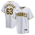 Men's San Diego Padres Hunter Stratton White Home Replica MLB Baseball Jersey - view 1