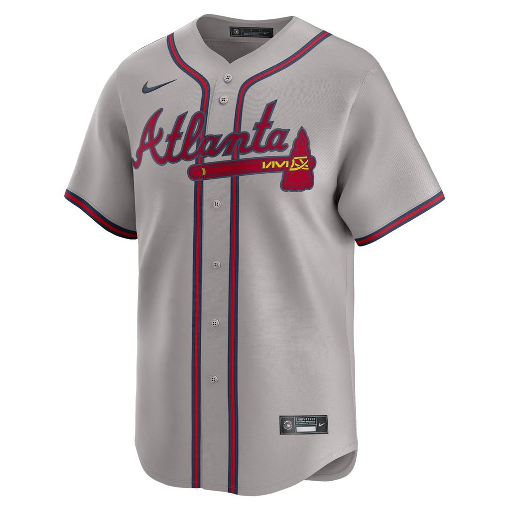 Men's Atlanta Braves Matt Olson Gray Road Limited MLB Baseball Jersey - view 2