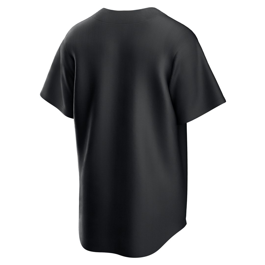 Men's Cleveland Guardians Black Replica MLB Baseball Jersey - view 3