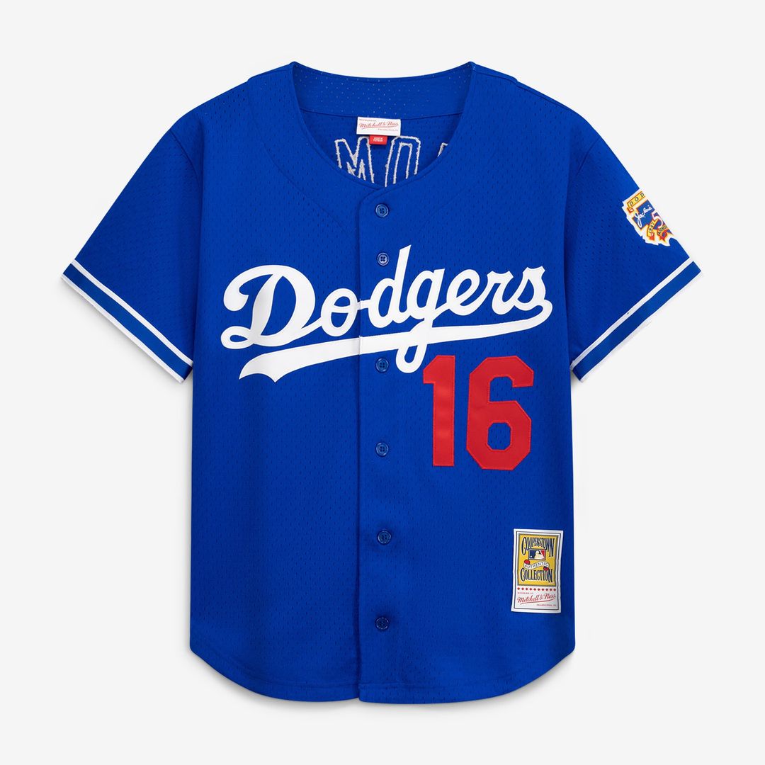 Men's Los Angeles Dodgers Hideo Nomo Royal Big & Tall Cooperstown Collection Mesh Batting Practice MLB Baseball Jersey - view 1