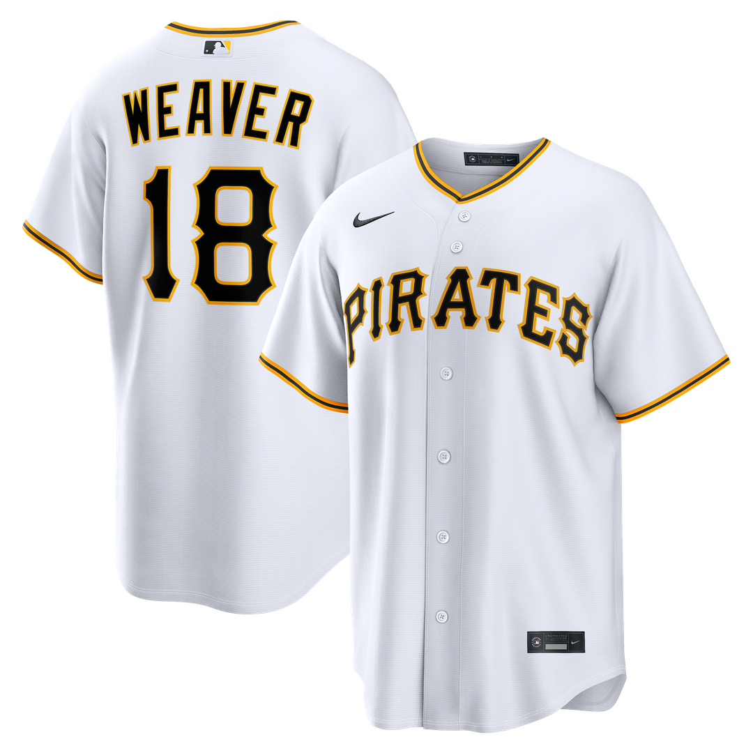 Men's Pittsburgh Pirates Luke Weaver White Home Replica MLB Baseball Jersey - view 1