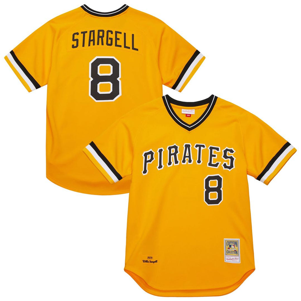 Men's Pittsburgh Pirates Willie Stargell Gold 1979 Throwback MLB Baseball Jersey - view 1