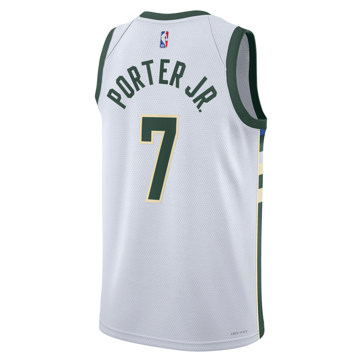 Unisex Kevin Porter Jr. Milwaukee Bucks Association Edition Swingman NBA Basketball Jersey - White - view 4