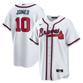Men's Atlanta Braves Chipper Jones White Home Retired Player Replica MLB Baseball Jersey - view 1
