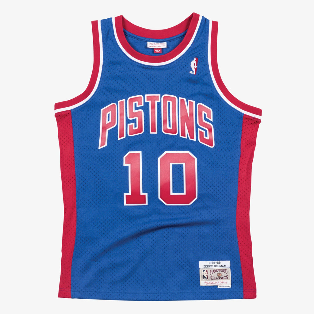 Men's Detroit Pistons Swingman NBA Basketball Jersey Road Dennis Rodman 1988-89 - view 2