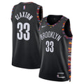 Unisex Nic Claxton Brooklyn Nets 2025/26 City Edition Swingman NBA Basketball Jersey - Black - view 1