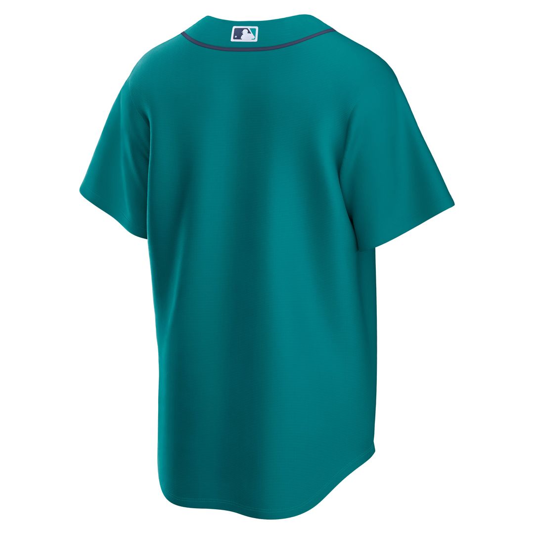 Men's Seattle Mariners Teal Alternate Replica MLB Baseball Jersey - view 3