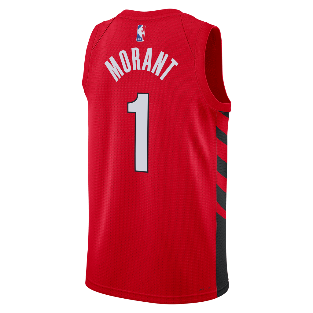 Unisex Ja Morant Portland Trail Blazers Statement Edition Swingman NBA Basketball Jersey - Red - view 4