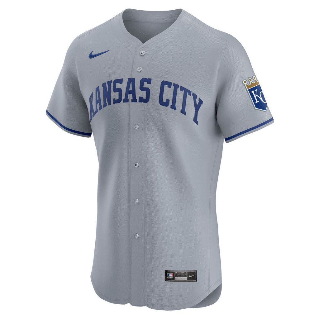 Men's Kansas City Royals White Home Elite MLB Baseball Jersey - view 8