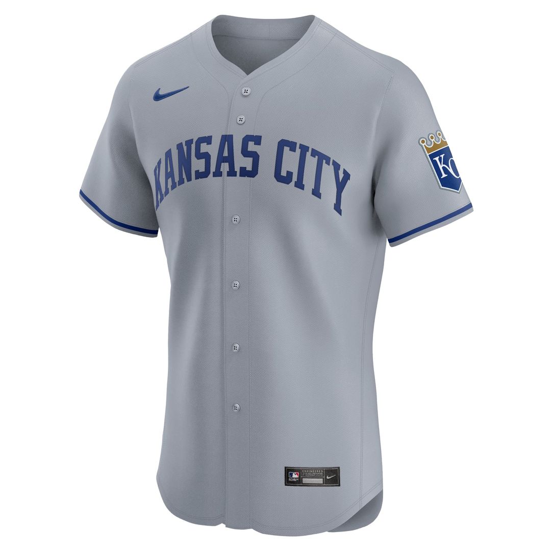 Men's Kansas City Royals White Home Elite MLB Baseball Jersey - view 8